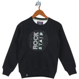 Monte Carlo Kids Black Graphic Print Full Sleeves Sweatshirt-image-34