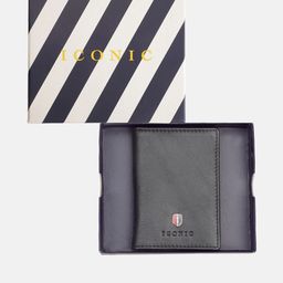 Iconic Men Textured Leather Passport Holder-image-26