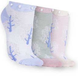 Dollar Women Pack Of 3 Patterned Ankle-Length Socks-image-93