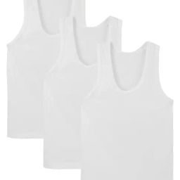 Bodycare Kids White Solid Vest (Pack Of 3)-image-60