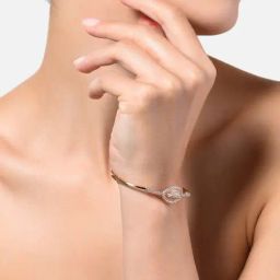 Zaveri Pearls Rose Gold Cubic Zirconia Classic Bracelet - ZPFK10704-image-35