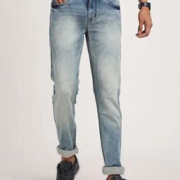 Turtle Light Blue Narrow Fit Stretchable Jeans-picture-45