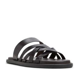 ALDO Men's Brown Cross Strap Sandals-picture-16