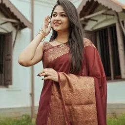 KALINI Pure Silk Kanjeevaram Saree-image-1