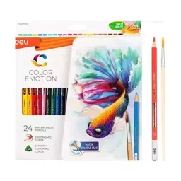 Malfah Enterprises Assorted Colored Pencils, DELI C00720 (Pack of 24)-image-30