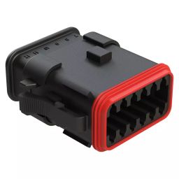AMPHENOL SINE/TUCHEL AUTOMOTIVE HOUSING, PLUG, 12POS, 13A, AT06-12SB-SR2BK-image-95