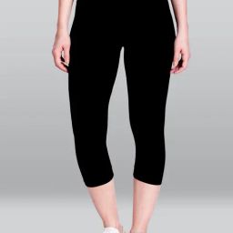Lyra Black Cotton Capris-image-57