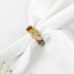 Joker & Witch Multi Lowe Colour Alphabet E Ring-15