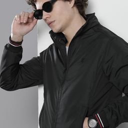 The Indian Garage Co Men Solid Padded Jacket-picture-22