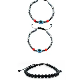 Dynamic Retail Global Set of 3 Men Wraparound Bracelet-image-89