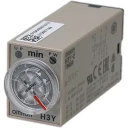 Omron Plug-in Terminal Solid State Timer IP40 2c Timed Contacts, H3Y-2 DC12 10M image 2