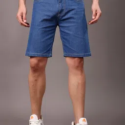ZAYSH Men Denim Denim Shorts-picture-41