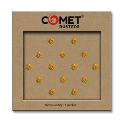 Comet Busters Beautiful Traditional Designer Bindi - Gold-1