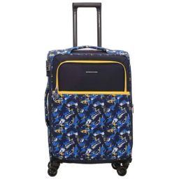 Nasher Miles Bristol Expander Soft-Sided Polyester Check-in Luggage Blue Yellow 24 inch |65cm Trolley Bag-image-20