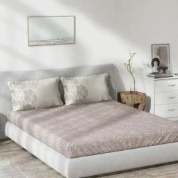 DDecor Ethnic Pink 136 TC Cotton Queen Bedsheet with 2 Pillow Covers-picture-10
