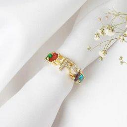 Joker & Witch Multi Lowe Colour Alphabet F Ring-16