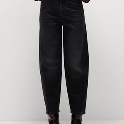 Marks & Spencer Women High Waisted Carrot Leg Ankle Grazer Jeans-image-7