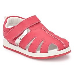 TUSKEY Hollow Out Detailed Velcro Closure Sandals - Pink-image-95