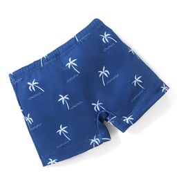 Babyhug Swimming Trunks Beach Theme Print -Navy Blue-image-31