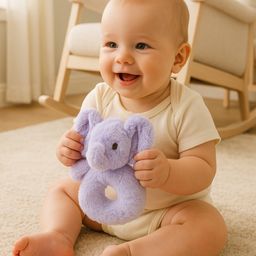 Mi Arcus Baby Elephant Soft Plush Toy-Purple- Height 15 cm-8