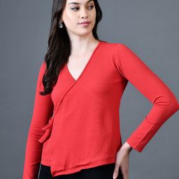 The Roadster Lifestyle Co V-Neck Long Sleeves Top-picture-55