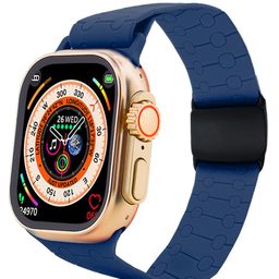 i kall IKALL W9 Smartwatch Sp02 Tracking, Large 2.19" HD Display and Wireless Charging (Multiple Sports Modes, Bluetooth Calling) (Blue) image 3