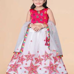 Sainur creation Girls Embroidered Ready to Wear Lehenga & Blouse With Dupatta-image-83