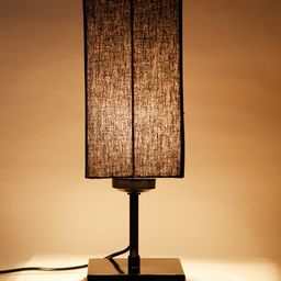 Devansh Black Solid Contemporary LED Column Table Lamp image 3