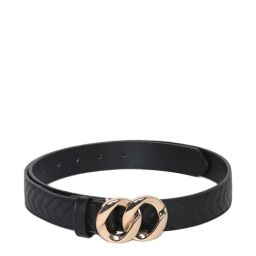 Aldo Black Waist Belt for Women-31