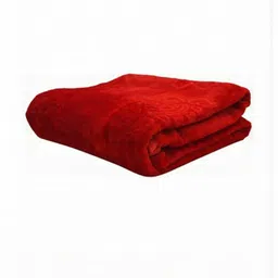 Doristyle Red 300 GSM SOLID MINK Double Bed Blanket-picture-35