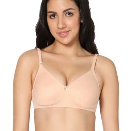 IN CARE Beige Cotton T-Shirt Bra-image-24