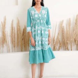 Nero Aqua Green Dress-image-17