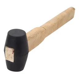 LOVELY 2.5" Inch Rubber Hammer with Wooden Handle Pack of 1 L18907-image-43