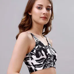 Soie Abstract Full Coverage Removable Padding Beginners Bra With All Day Comfort image 5
