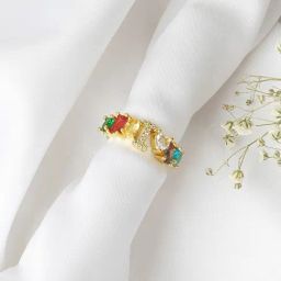 Joker & Witch Multi Lowe Colour Alphabet I Ring-16