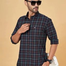 Byford by Pantaloons Black Slim Fit Check Shirt-picture-34