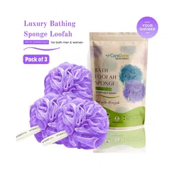 CareDone Set Of 2 Soft & Large Round Bath Loofah-82