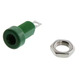 JOHNSON BANANA JACK, 15A, SOLDER, GREEN, 108-0904-001.-21