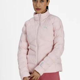 Puma Baby Pink Slim Fit Puffer Jacket-picture-21