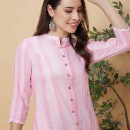 Globus Pink Regular fit Kurta-picture-25