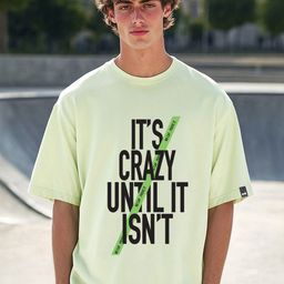 Bewakoof Typography Printed Pure Cotton Oversized T-shirt-picture-39