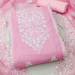 LeeliPeeri Designer Embroidered Unstitched Dress Material-image-23