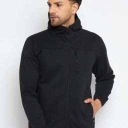 Duke Black Regular Fit Hooded Sweatshirt-17