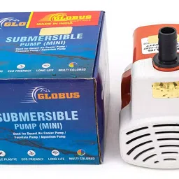 Globus 1267 Submersible Water Pump 18 Watt Orange/ White With Free 2 Pin Socket-image-0