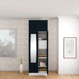 Godrej Interio Slimline 2-Door Steel Almirah, Pac Blue (1-Year Warranty, 1 Locker, 1 Drawer,OHU)-image-40