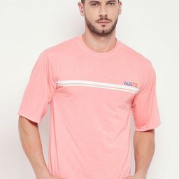 Austin wood Men Solid Round Neck Cotton T-shirt-image-60