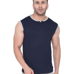 Blisstone Henley Neck Slim Fit Cotton Casual T-shirt-picture-11