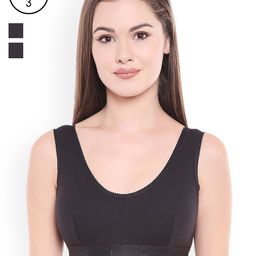 Bodycare Pack of 3 Black Seamless Sports Bras E1607BBB-picture-13
