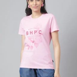 Beverly Hills Polo Club Pink Printed T-Shirt-picture-43