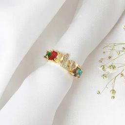 Joker & Witch Multi Lowe Colour Alphabet L Ring-8